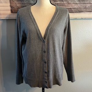 ♥️❄️Merona Woman’s Gray Cardigan/Sweater Size Large
